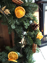 Corona de Navidad Naranja y canela