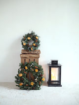 Corona de Navidad Naranja y canela