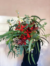 Ramo navideño rojo y verde