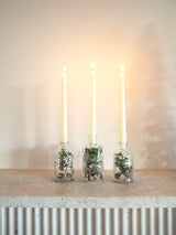 Candelabros de Navidad verde y blanco