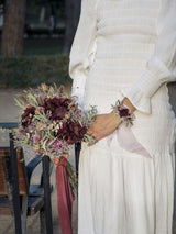 Ramo de Novia Burgundy